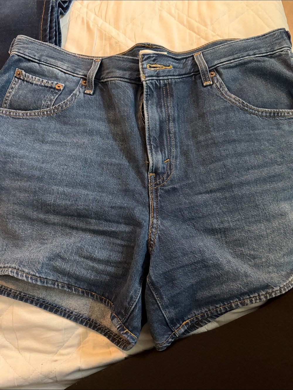 Levi's Blue Denim Women's Cut-Off Jean Shorts